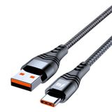  ADC-005 6A USB đến USB-C / Type-C Dải dữ liệu sạc nhanh, chiều dài: 2M (đen) 