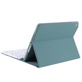  A07B-A da cừu Texture Quảng trường keycap Bluetooth Keyboard Case Da với Touch Control Đối với iPad 9,7 2018 & 2017 / Pro 9,7 inch / Air 2 (Dark Green) 
