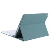  A102B-A Texture Texture Square Keycap Bàn phím Bluetooth Bao da có điều khiển cảm ứng cho iPad Pro 10.5 Inch / 10.2 2021 & 2020 & 2019 / Air 3 (Xanh đậm) 