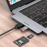  Amalink 9177D kép Loại-C / USB-C đến đầu đọc thẻ SD / TF (màu xám) 