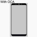  Màn hình trước Ống kính thủy tinh bên ngoài với OCA Clear Clear Clear cho Xiaomi Redmi 5 Plus (Đen) 