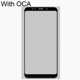  Màn hình trước Ống kính thủy tinh bên ngoài với OCA Clear Clear Keo cho Xiaomi Redmi Note 5 (Đen) 