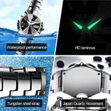  1 cặp Đồng hồ thạch anh dạ quang thời trang chống thấm nước cho cặp đôi OLEVS 8697 (Đen) 