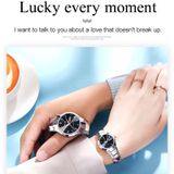  1 cặp Đồng hồ thạch anh dạ quang thời trang chống thấm nước cho cặp đôi OLEVS 8697 (Đen) 