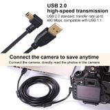  10m khuỷu tay mini 5 pin vào cáp dữ liệu mở rộng camera USB 2.0 