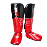  MTB SJ-004A Freestyle Grappling Thai Boxing Training Training Legards Bảo vệ mắt cá chân Dụng cụ bảo hộ thể thao, Kích thước: L (Đỏ) 