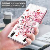  Cho iPhone 14 Pro Mẫu Tranh 3D Ốp Lưng Điện Thoại Da (Mèo Dưới Cây) 