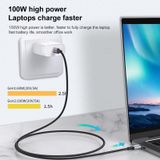  1M 10Gbps USB-C / Type-C nam thẳng đến Cáp truyền dữ liệu sạc khuỷu tay nam 