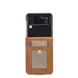  Đối với Bao da điện thoại Samsung Galaxy Z Flip4 5G LC.IMEEKE Calf Texture Leather Case (Màu vàng) 