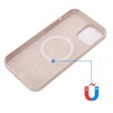  Cho iPhone 14 Ốp lưng silicon Magsafe chống va đập (Màu hồng cát) 