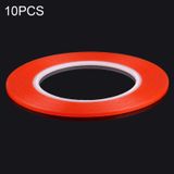  10 PCS Băng dính hai mặt rộng 3mm, Chiều dài: 25m (Đỏ) 