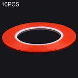  10 PCS Băng dính hai mặt rộng 5mm, Chiều dài: 25m (Đỏ) 