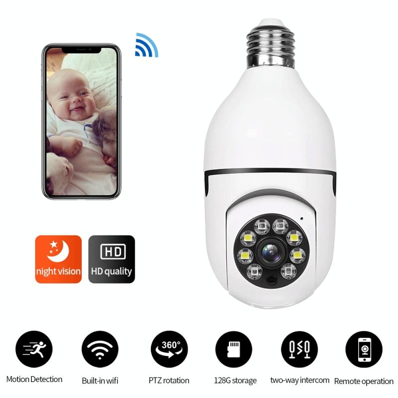 Cámara de Bombillo de Seguridad 360°: ¡Vigila tu hogar con estilo e inteligencia! - Camara Bombillo de Seguridad 360º