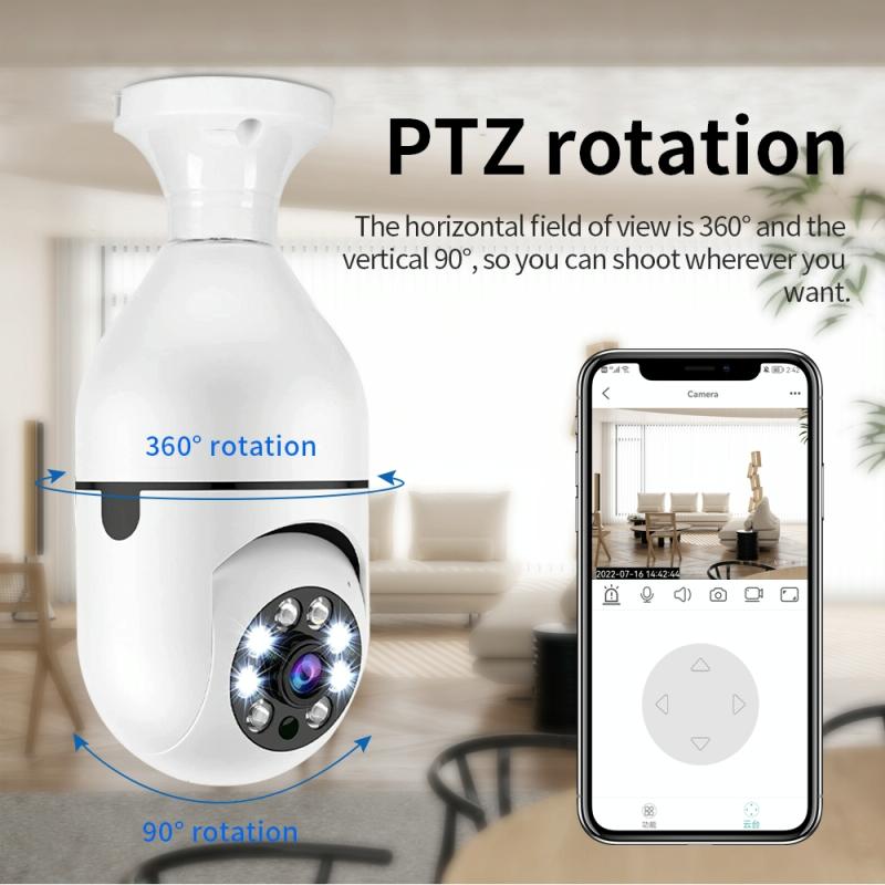 Cámara de Bombillo de Seguridad 360°: ¡Vigila tu hogar con estilo e inteligencia! - Camara Bombillo de Seguridad 360º