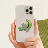  Dành cho iPhone 14 Plus Cartoon Film Craft Hard PC Phone Case (Banana) 