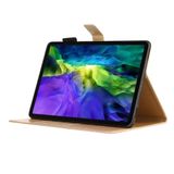  Dành cho iPad Pro 11 (2020) Diamond Butterfly Butterflies Dập nổi Mẫu máy tính bảng Da lật ngang với Chủ sở hữu & Khe cắm thẻ (Vàng) 