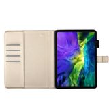  Dành cho iPad Pro 11 (2020) Diamond Butterfly Butterflies Dập nổi Mẫu máy tính bảng Da lật ngang với Chủ sở hữu & Khe cắm thẻ (Vàng) 