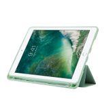  Bao da đựng bút Skin Feel Bao da máy tính bảng gập ba lần cho iPad 10.2 2019 / iPad 10.2 2020 / iPad Air 3 / iPad Pro 10.5 (Xanh lá cây Matcha) 