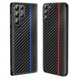  Dành cho Samsung Galaxy S23 + 5G Ốp lưng điện thoại kết cấu sợi carbon siêu mỏng (Màu đỏ) 