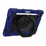  Dành cho iPad 10th Gen 10.9 2022 Armor Contrast Color Silicone + PC Tablet Case (Xanh Navy) 