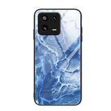  Đối với ốp lưng điện thoại kính hoa văn đá cẩm thạch Xiaomi 13 (Đại dương xanh) 