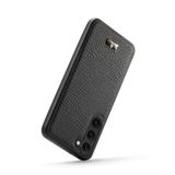  Dành cho Samsung Galaxy S23 5G Fierre Shann Leather Texture Ốp lưng điện thoại (Màu đen da bò) 