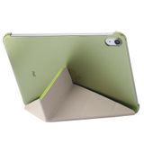  Dành cho iPad 10th Gen 10.9 2022 Bao da máy tính bảng dạng lật có kết cấu lụa dạng ngang có giá đỡ (Màu xanh lá cây) 