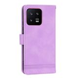  Dành cho Xiaomi 13 Dierfeng Dream Line TPU + PU Leather Phone Case (Màu tím) 