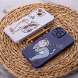  Dành cho iPhone 14 Plus Cartoon Animal Sweethearts Style PC Vỏ bảo vệ điện thoại (Chó) 