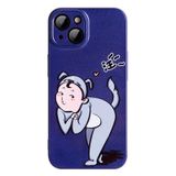  Dành cho iPhone 14 Pro Cartoon Animal Sweethearts Style PC Vỏ bảo vệ điện thoại (Chó) 