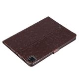  Dành cho Ipad Pro 11 (2020) In ấn Hoa hướng hướng dương Hoa Hướng dương Flip PU Leather Case với chủ sở hữu & khe cắm thẻ & ví (Brown) 
