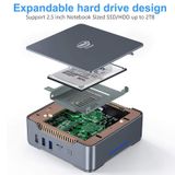  GK3V Windows 11 Pro Mini PC, Intel Gemini Lake J4125, Bộ nhớ: 8GB + 256GB (Phích cắm Vương quốc Anh) 