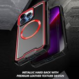  Dành cho iPhone 13 Pro Max Armor Hai màu MagSafe Magnetic TPU + PC Phone Case (Xanh lam nhạt + Xanh lam) 