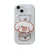  Cho iPhone 14 Khung Túi Khí Ốp Điện Thoại Ba Con Gấu Có Giá Đỡ 