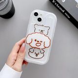  Cho iPhone 14 Plus Khung Túi Khí Ốp Điện Thoại Ba Con Gấu Có Giá Đỡ 
