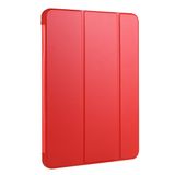  Dành cho iPad Pro 11 (2020) Da lật ngang 3 gập + Vỏ máy tính bảng TPU không thấm nước có giá đỡ (màu đỏ) 