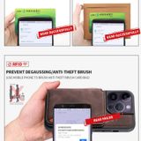  Dành cho Samsung Galaxy S23 + 5G Skin Feel Dream Bàn chải chống trộm Chống sốc Túi đựng thẻ da di động Vỏ điện thoại (Đen) 