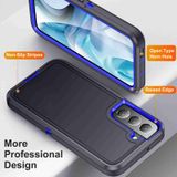  Dành cho Ốp lưng điện thoại chắc chắn chống nước Samsung Galaxy S23 5G Life (Xanh đậm + Xanh hoàng gia) 