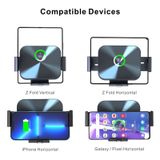  Dành cho Samsung Galaxy Z Fold4 / 3 S3 Giá đỡ điện thoại cuộn dây kép Bộ sạc không dây 