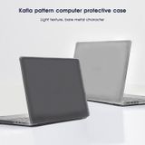  Đối với MacBook Pro 14,2 inch A2442 2021 WIWU Ikavlar Crystal Shield Vỏ máy tính xách tay kết cấu sợi carbon (Trắng trong suốt) 