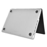  Đối với MacBook Pro 14,2 inch A2442 2021 WIWU Ikavlar Crystal Shield Vỏ máy tính xách tay kết cấu sợi carbon (Trắng trong suốt) 