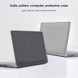 Đối với MacBook Air 13,6 inch A2681 2022 WIWU Ikavlar Crystal Shield Vỏ máy tính xách tay kết cấu sợi carbon (Đen trong suốt) 