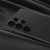  Dành cho Samsung Galaxy S23 Ultra 5G GKK Triumph Ốp điện thoại bằng da trơn siêu mỏng có giá đỡ (Màu bạc) 