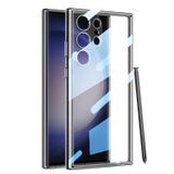  Dành cho Samsung Galaxy S23 Ultra 5G GKK Space Frame PC + Ốp điện thoại TPU trong suốt (Đen trong suốt) 