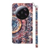  Đối với Xiaomi 13 Ultra 3D Painted Pattern Leather Phone Case (Mandala đầy màu sắc) 