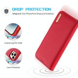  Dành cho iPhone 15 Pro Max DUX DUCIS Hivo Series Da bò + PU + Ốp điện thoại lật TPU (Màu đỏ) 