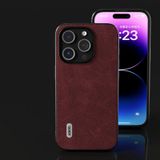  Dành cho iPhone 15 Plus ABEEL Dream Litchi Texture PU Phone Case (Màu tím) 