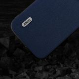  Dành cho iPhone 15 Pro Max ABEEL Vỏ điện thoại bằng da thật Luolai Series (Màu xanh đậm) 