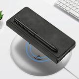  Dành cho Samsung Galaxy Z Fold5 Bao da điện thoại nắp gập GKK Armor có khe cắm bút (Kết cấu vải) 