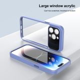  Cho iPhone 15 Pro Cửa sổ lớn Acrylic + Ốp điện thoại TPU (Sapphire) 